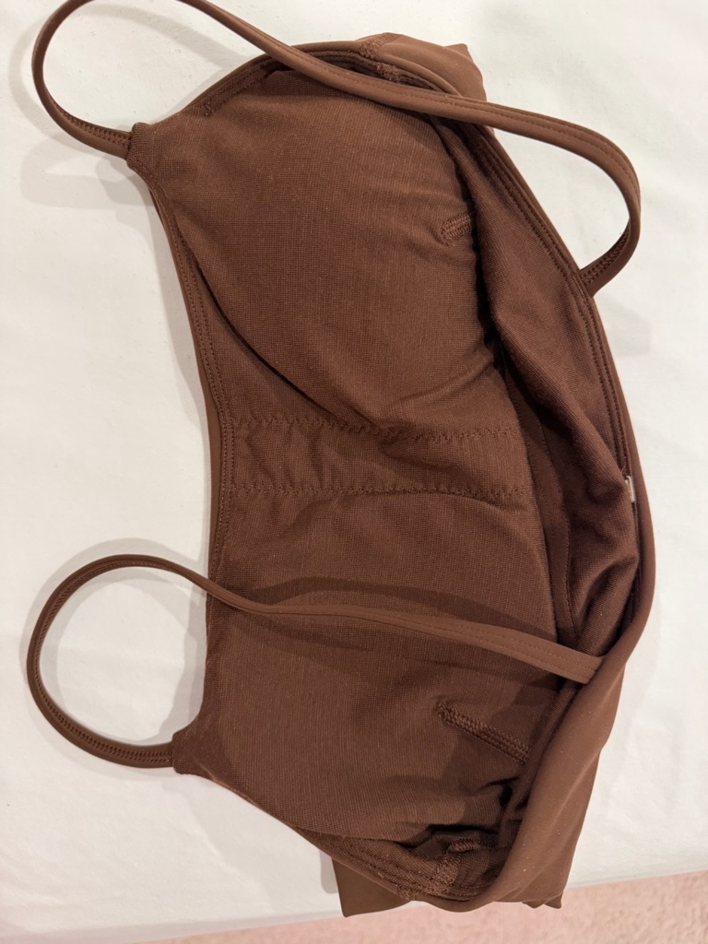 Wunder Train Strappy Tank Top - Java Brown Size 4 View 4